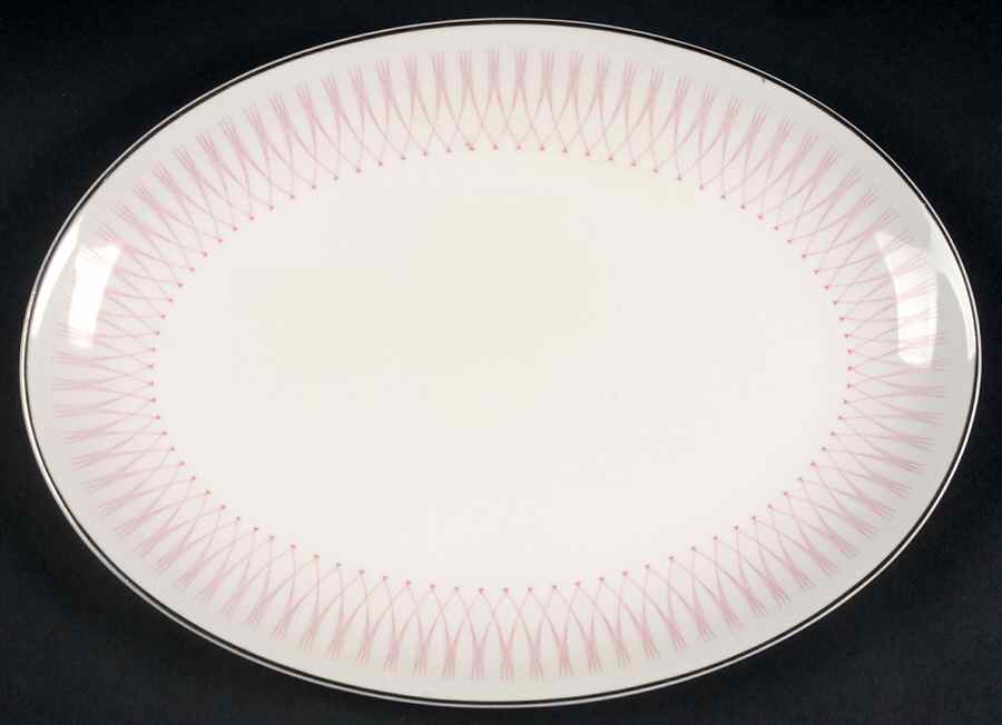 Pink Radiance 13" Oval Serving Platter by Royal Doulton-1