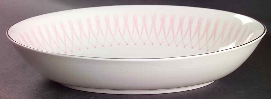 Pink Radiance 9" Oval Vegetable Bowl by Royal Doulton-1