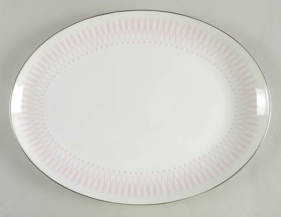 Pink Radiance 16" Oval Serving Platter by Royal Doulton-1