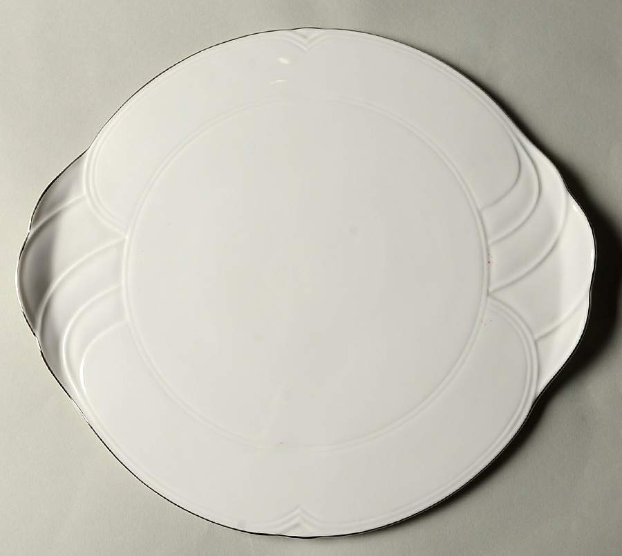 Platino Handled Cake Plate by Royal Doulton-1