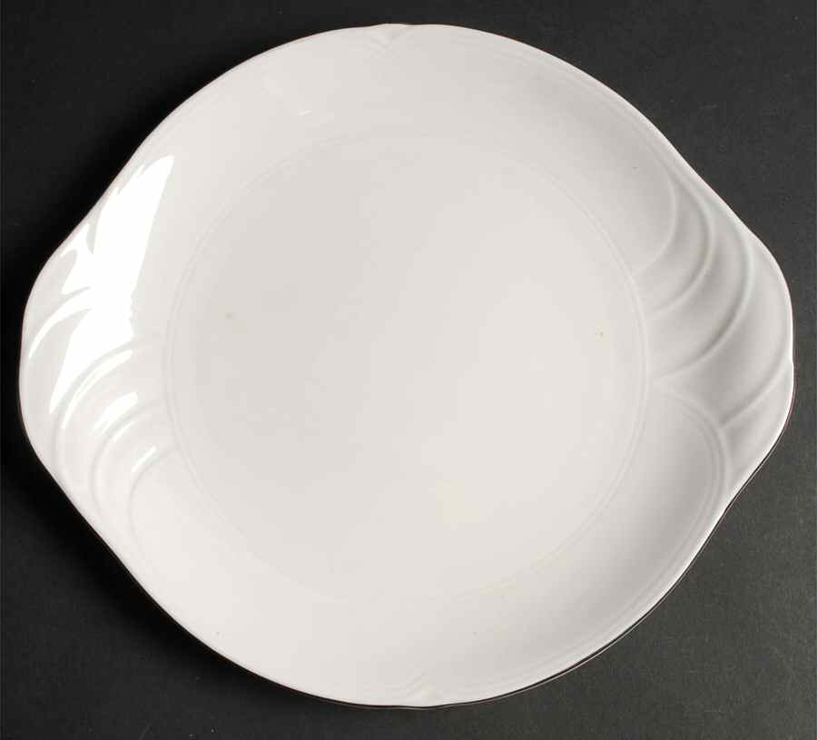 Platino Handled Cake Plate by Royal Doulton-1