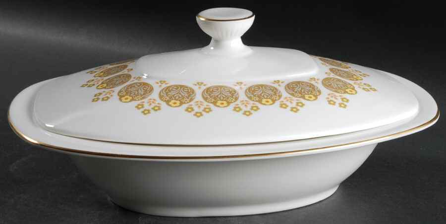 Polonaise Oval Covered Vegetable by Royal Doulton-1