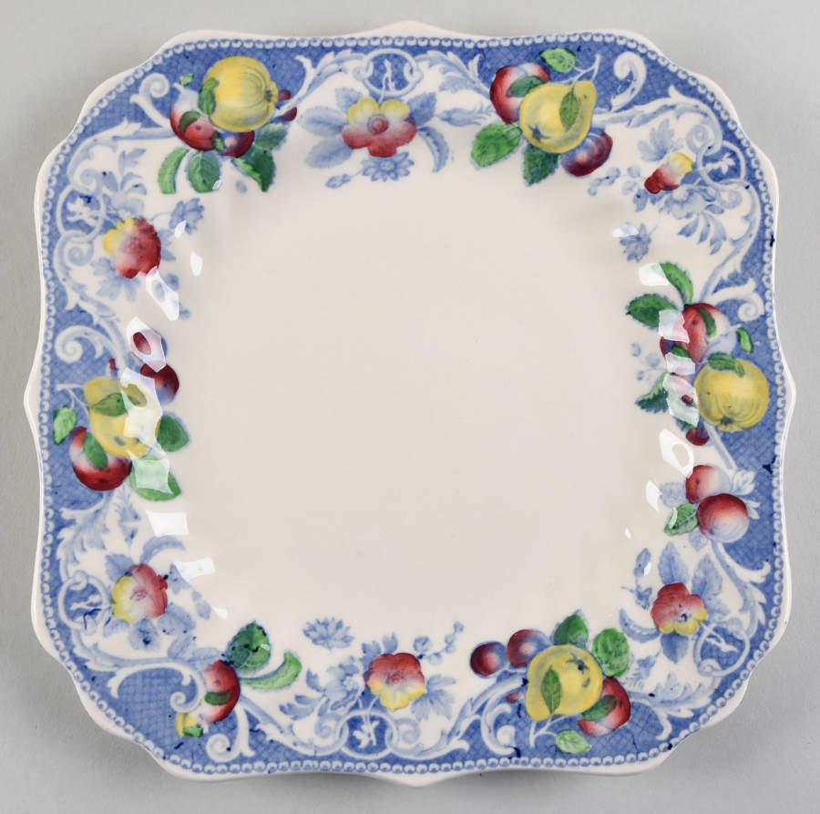 Pomeroy Blue, Multicolor Square Luncheon Plate by Royal Doulton-1