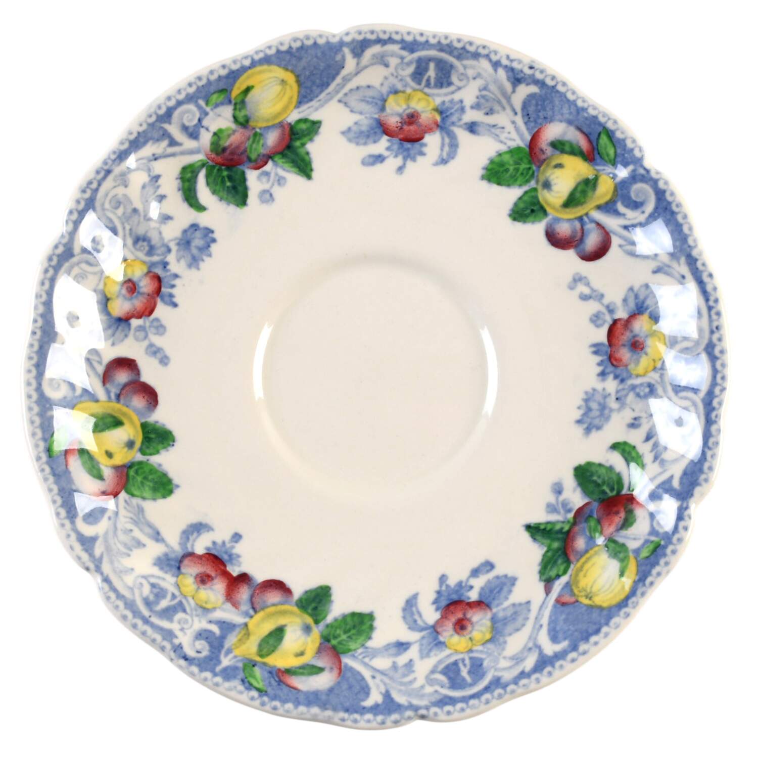 Pomeroy Blue, Multicolor Saucer for Cream Soup Bowl by Royal Doulton-1