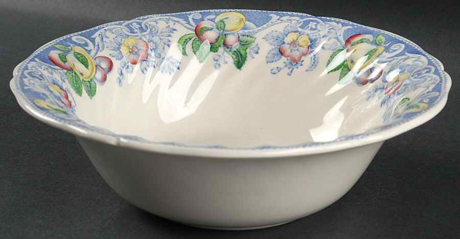 Pomeroy Blue, Multicolor 9" Round Vegetable Bowl by Royal Doulton-1