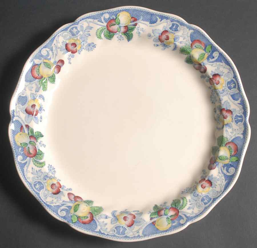 Pomeroy Blue, Multicolor 12" Chop Plate (Round Platter) by Royal Doulton-1