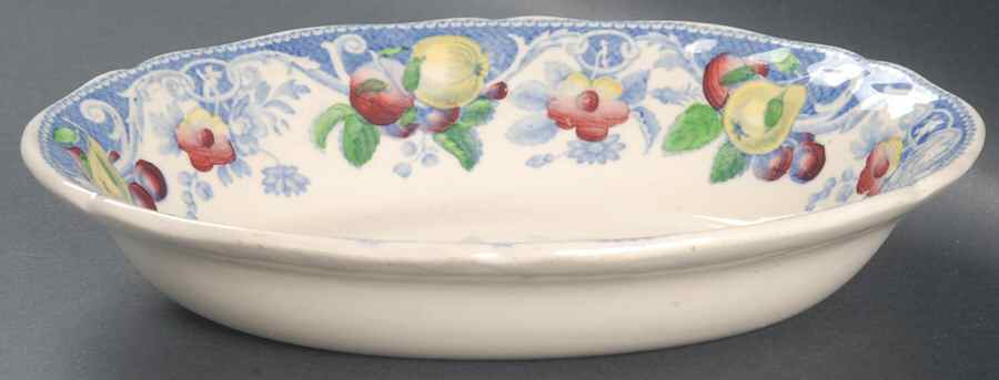 Pomeroy Blue, Multicolor 8" Oval Vegetable Bowl by Royal Doulton-1