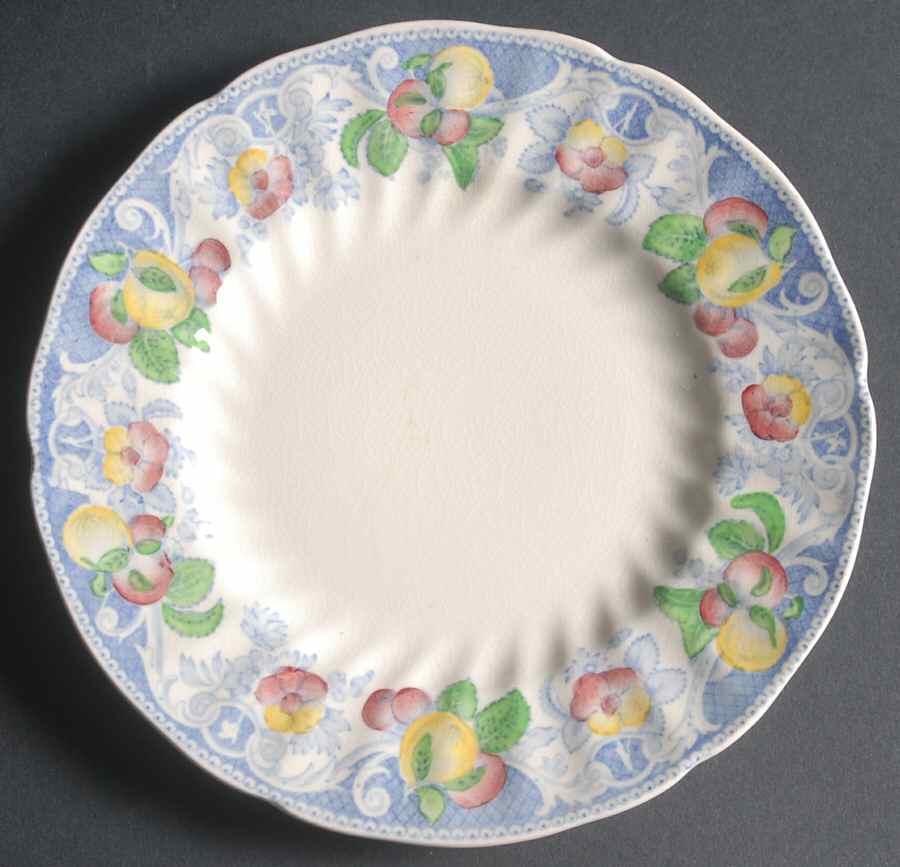 Pomeroy Blue, Multicolor Dessert/Pie Plate by Royal Doulton-1