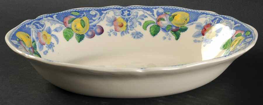 Pomeroy Blue, Multicolor 9" Oval Vegetable Bowl by Royal Doulton-1