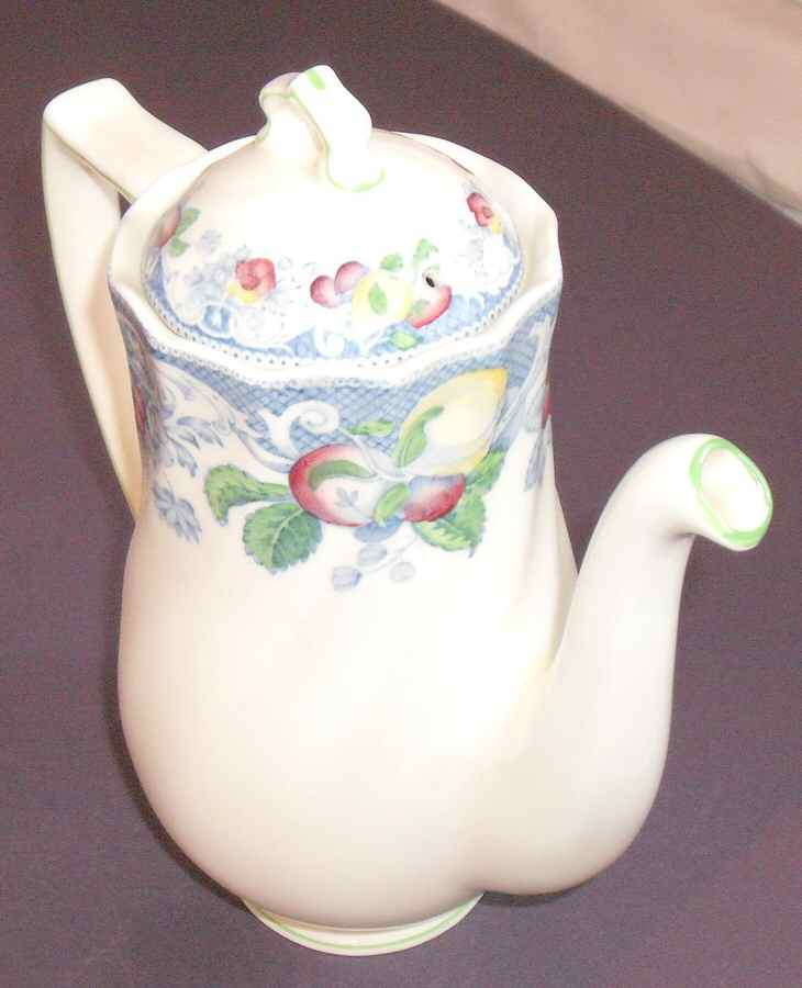 Pomeroy Blue, Multicolor Coffee Pot & Lid by Royal Doulton-1