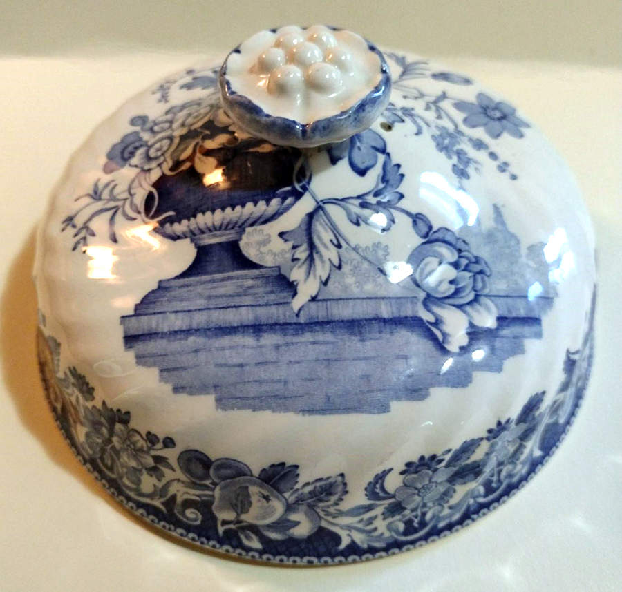 Pomeroy Blue and White (D6323) Lid for Muffin Dish by Royal Doulton-1