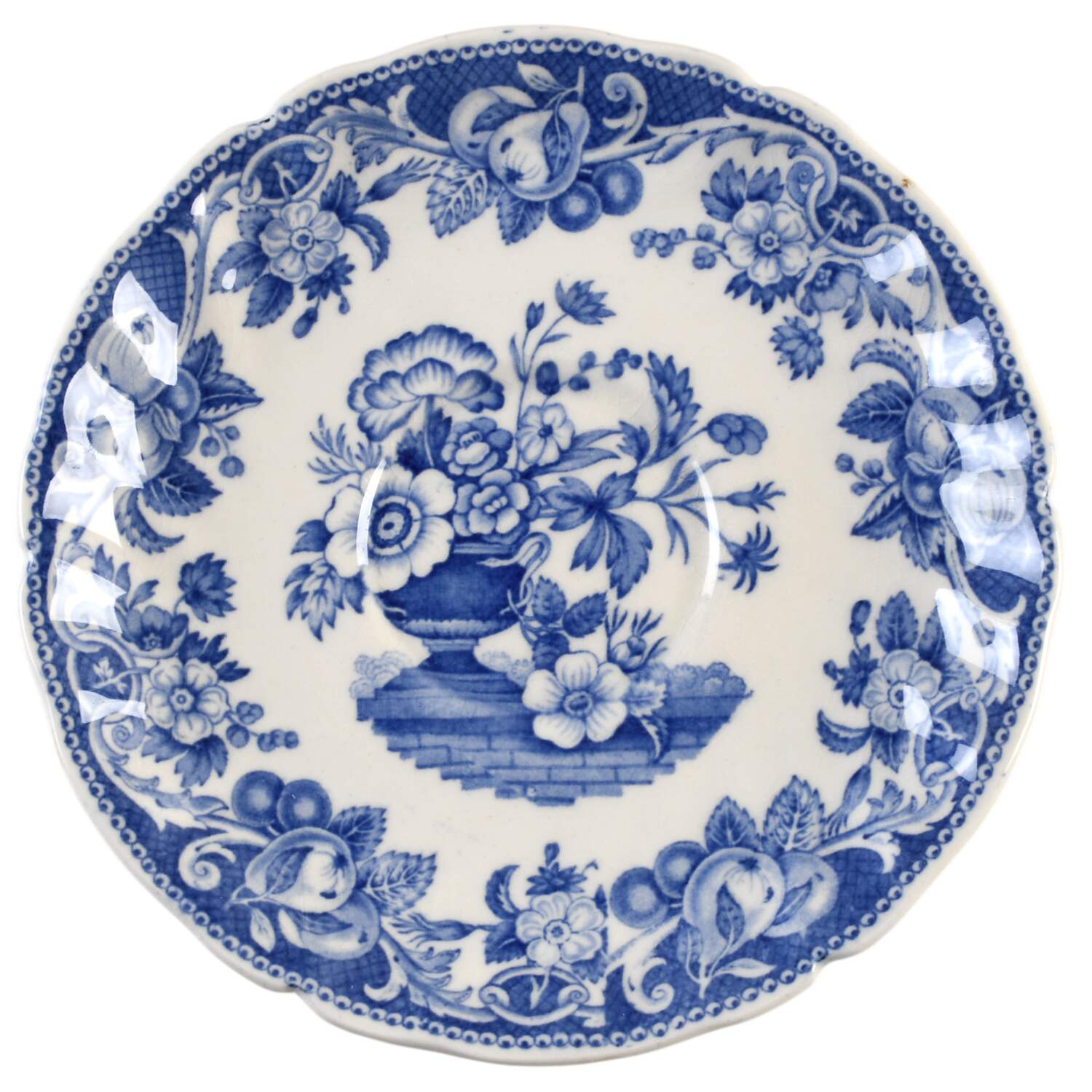Pomeroy Blue and White (D6323) Saucer for Cream Soup Bowl by Royal Doulton-1