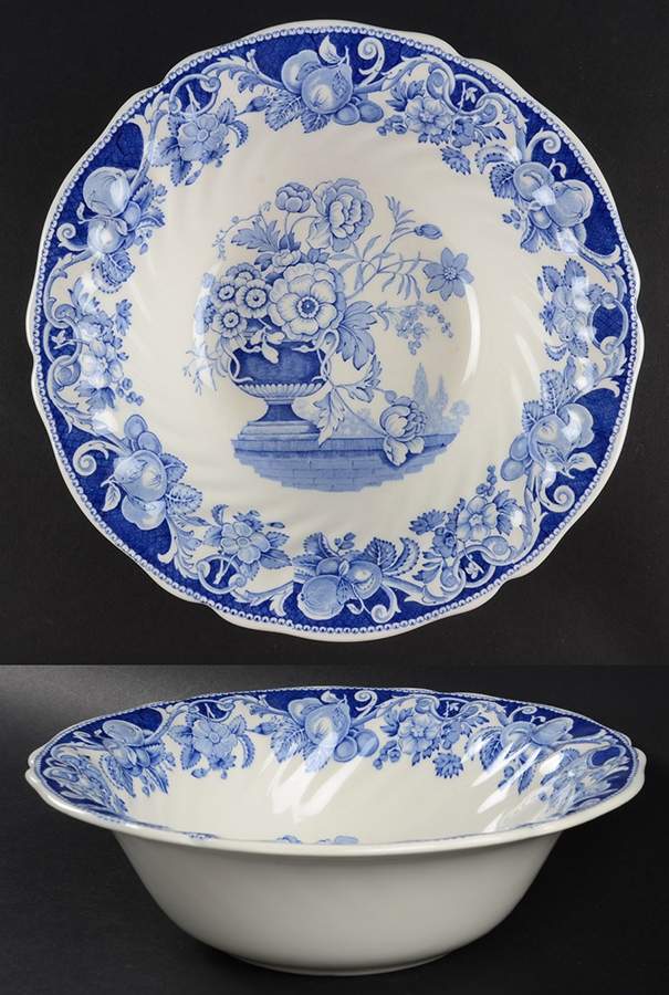 Pomeroy Blue and White (D6323) 9" Round Vegetable Bowl by Royal Doulton-1