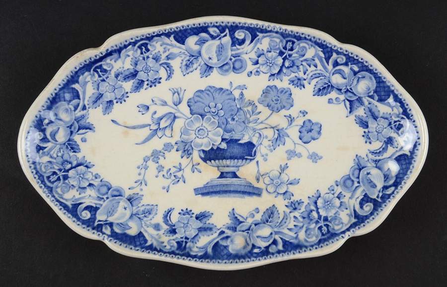Pomeroy Blue and White (D6323) Relish by Royal Doulton-1
