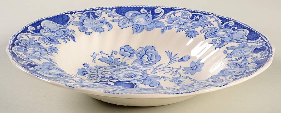 Pomeroy Blue and White (D6323) Rim Soup Bowl by Royal Doulton-1