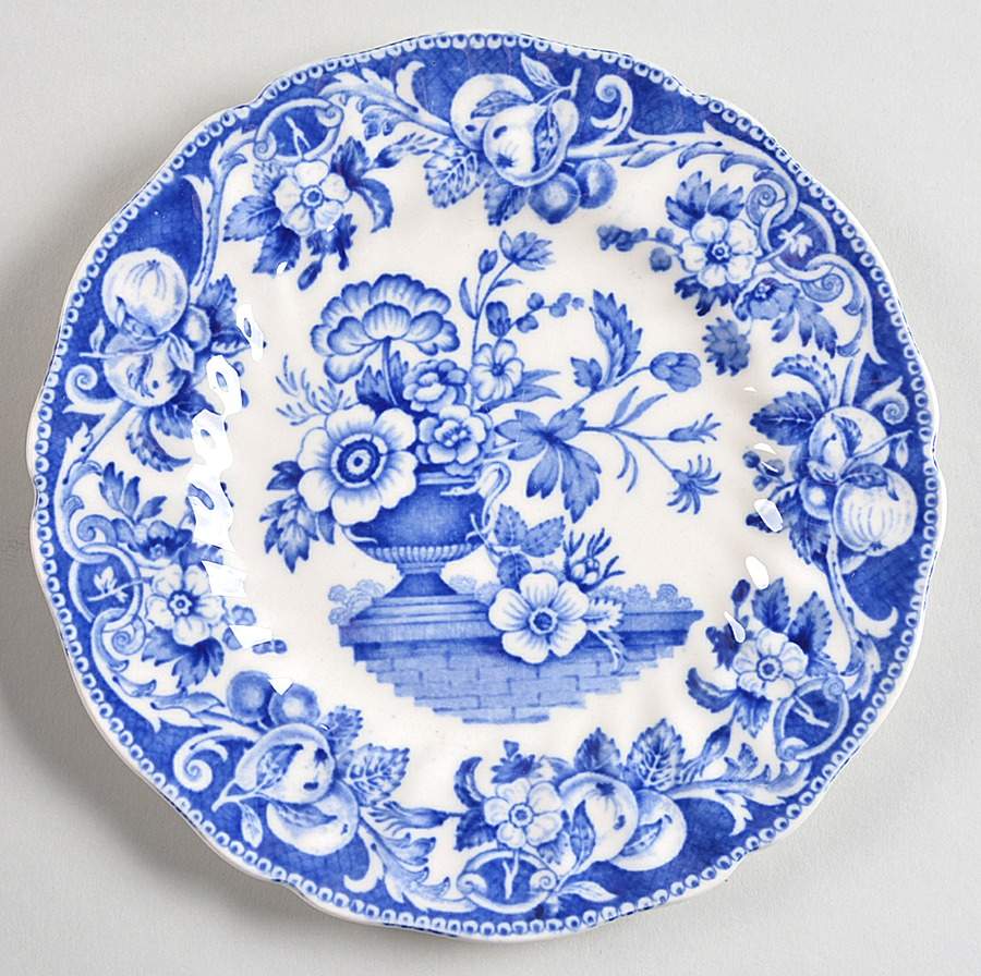 Pomeroy Blue and White (D5269) Bread & Butter Plate by Royal Doulton-1