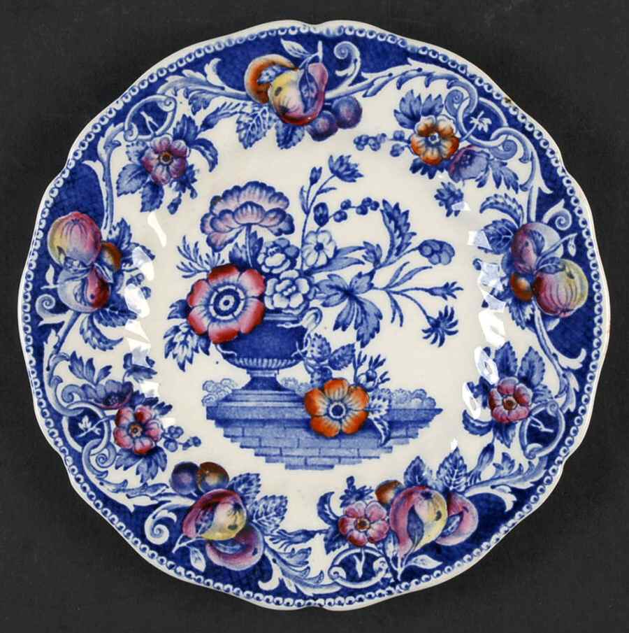 Pomeroy Blue, Multicolor Bread & Butter Plate by Royal Doulton-1