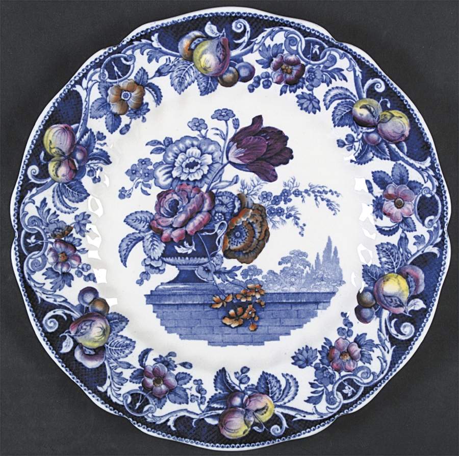 Pomeroy Blue, Multicolor Dinner Plate by Royal Doulton-1