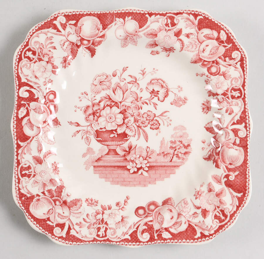 Pomeroy Red Square Salad Plate by Royal Doulton-1