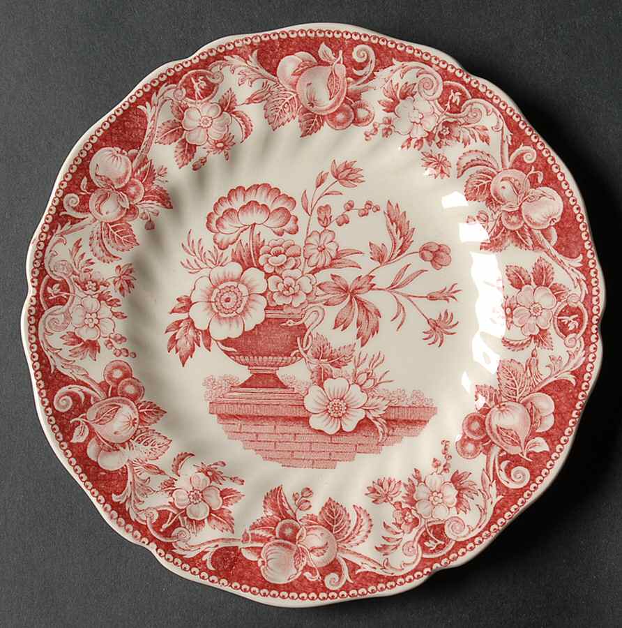 Pomeroy Red Bread & Butter Plate by Royal Doulton-1