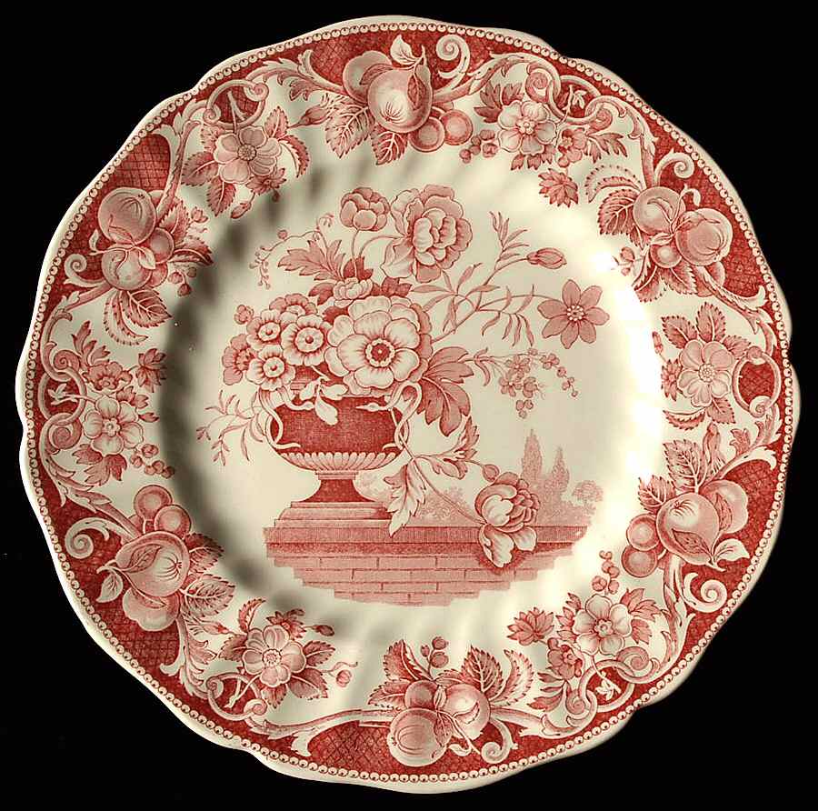Pomeroy Red Luncheon Plate by Royal Doulton-1