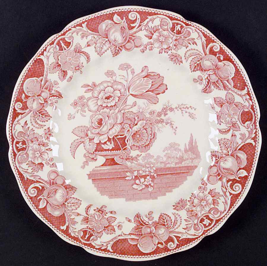 Pomeroy Red Dinner Plate by Royal Doulton-1
