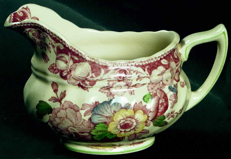 Pomeroy Red Multicolor (Center Design) Creamer by Royal Doulton-1