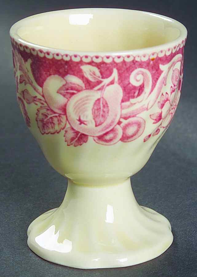Pomeroy Red Multicolor (Center Design) Single Egg Cup by Royal Doulton-1