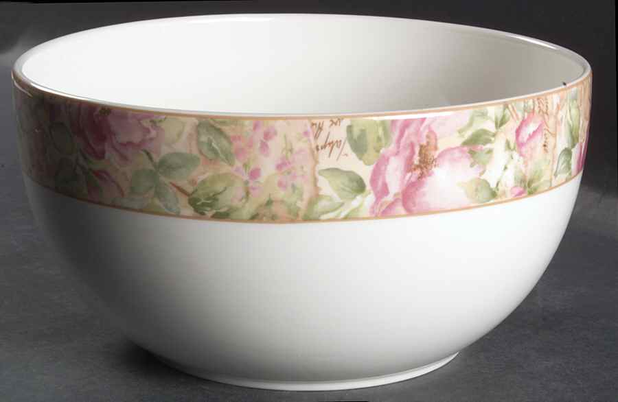 Poetic Rose 9" Salad Serving Bowl by Royal Doulton-1