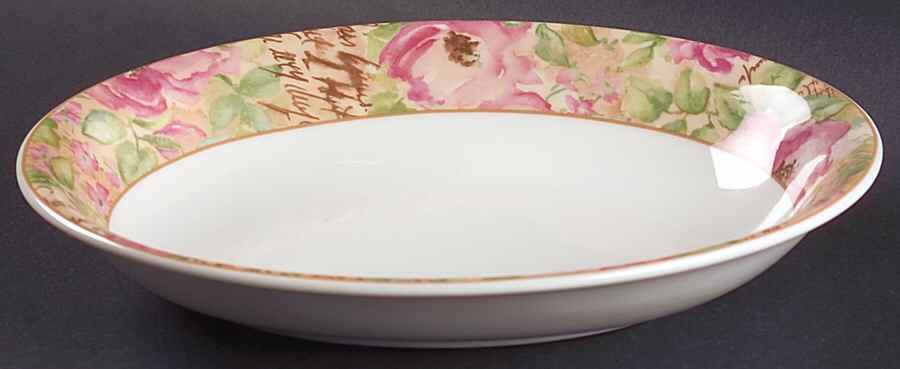 Poetic Rose 10" Oval Vegetable Bowl by Royal Doulton-1