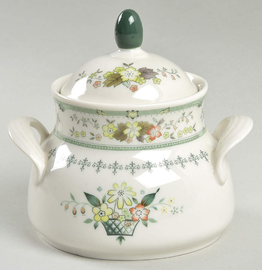 Provencal Sugar Bowl & Lid by Royal Doulton-1