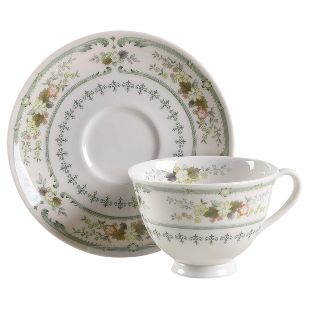 Provencal Footed Cup & Saucer Set by Royal Doulton-1