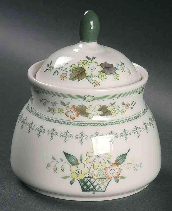 Provencal Mini Sugar Bowl & Lid by Royal Doulton-1