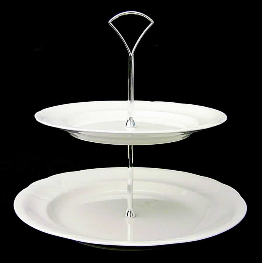 Profile 2 Tiered Serving Tray (Dinner & Salad Plate) by Royal Doulton-1