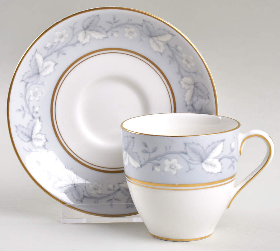 Queensbury Flat Demitasse Cup & Saucer Set by Royal Doulton-1