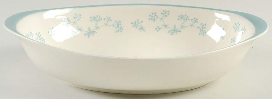 Queenslace 9" Oval Vegetable Bowl by Royal Doulton-1