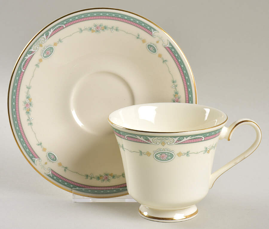 Radcliffe Footed Cup & Saucer Set by Royal Doulton-1