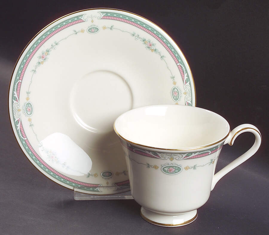 Radcliffe Footed Cup & Saucer Set by Royal Doulton-1