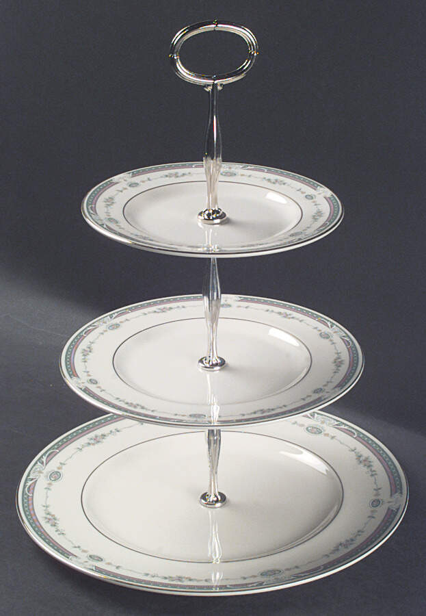 Radcliffe 13 7/8"-14 1/4" 3-Tiered Serving Tray(DP,SP,BB) HC by Royal Doulton-1