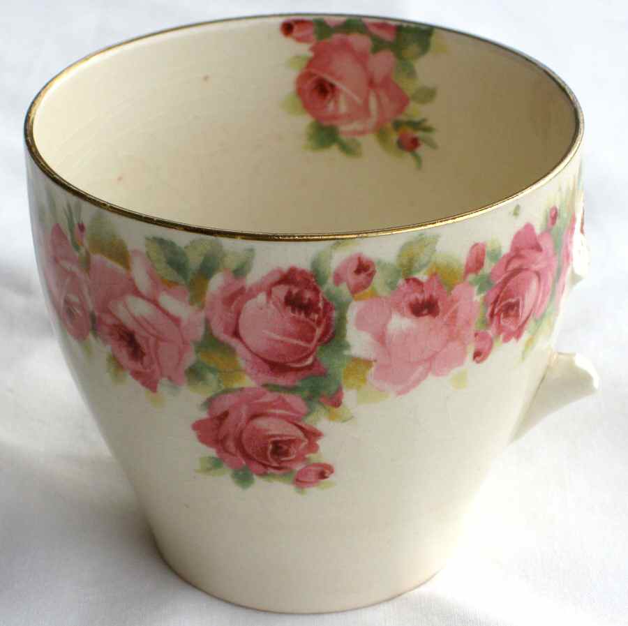 Raby Rose Flat Cup by Royal Doulton-1