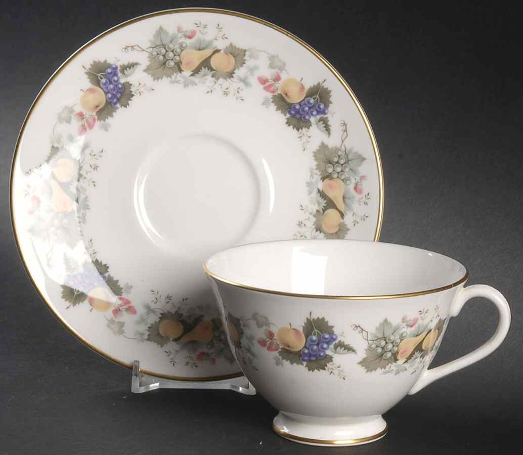 Ravenna Footed Cup & Saucer Set by Royal Doulton-1