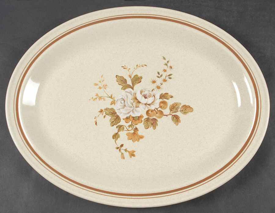 Ravel 13" Oval Serving Platter by Royal Doulton-1