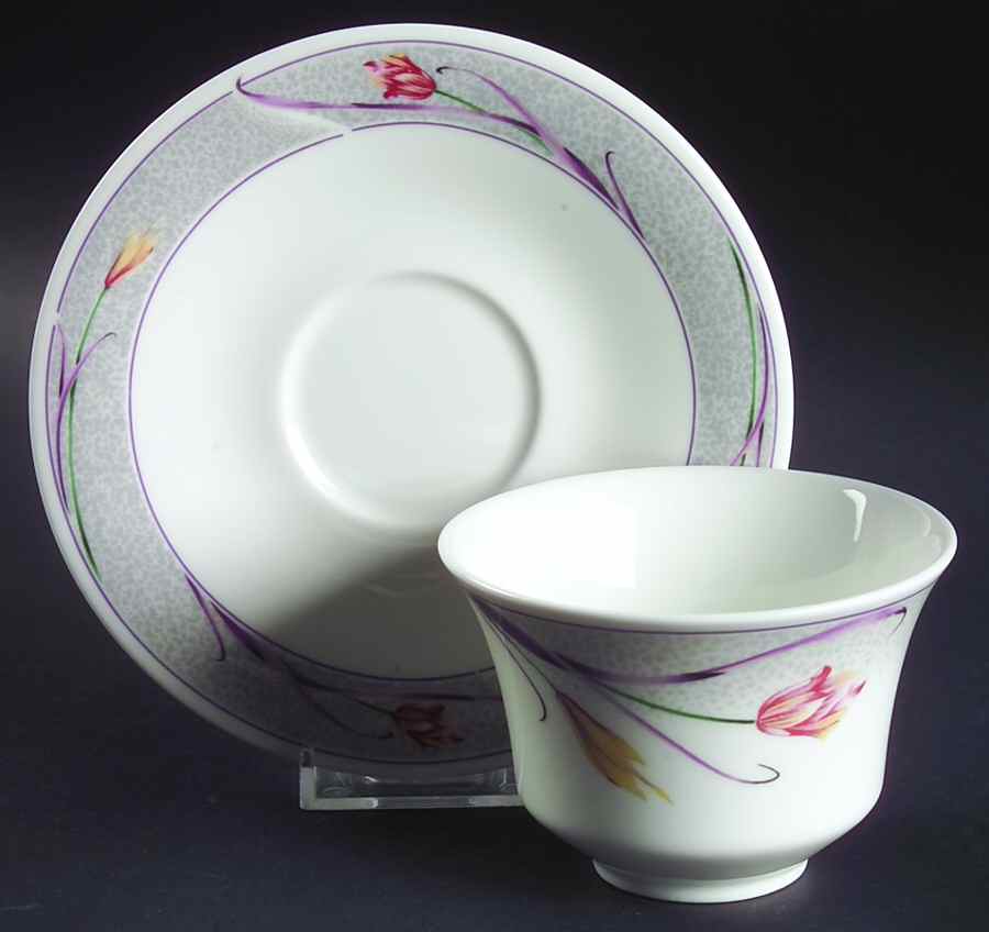 RD2 Footed Cup & Saucer Set by Royal Doulton-1