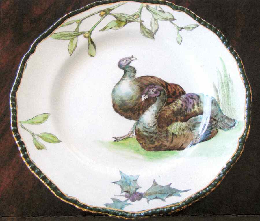 Turkeys Salad Plate by Royal Doulton-1