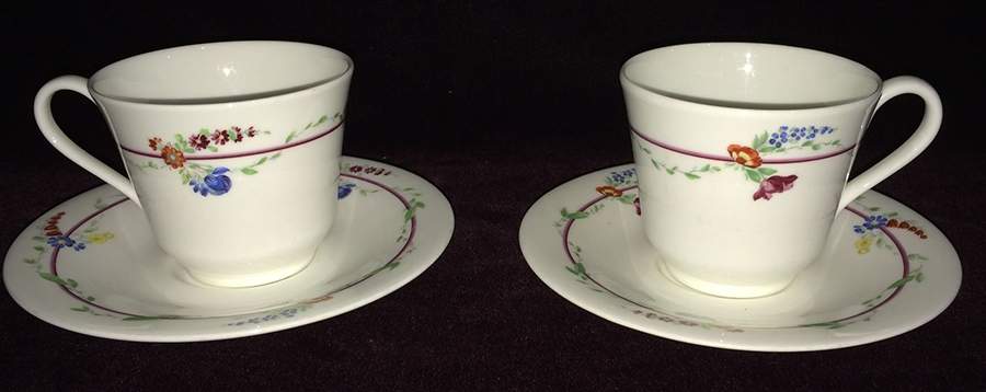 RD6 Flat Cup & Saucer Set by Royal Doulton-1