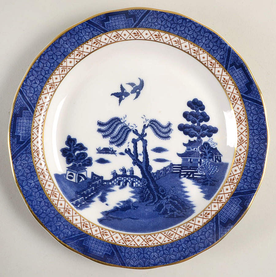Real Old Willow Salad Plate by Royal Doulton-1