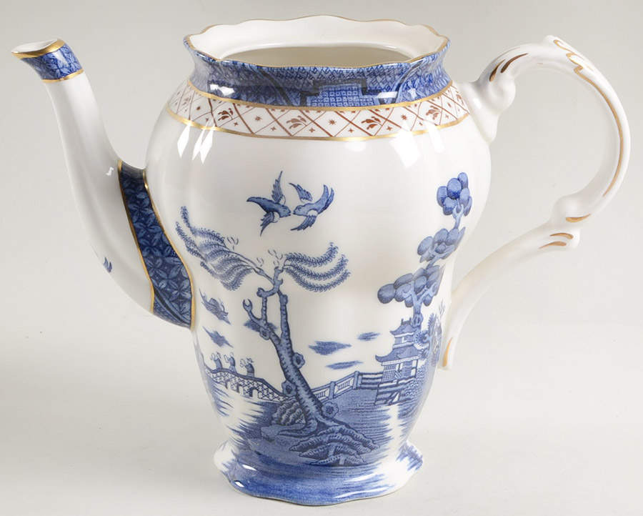Real Old Willow Coffee Pot No Lid by Royal Doulton-1