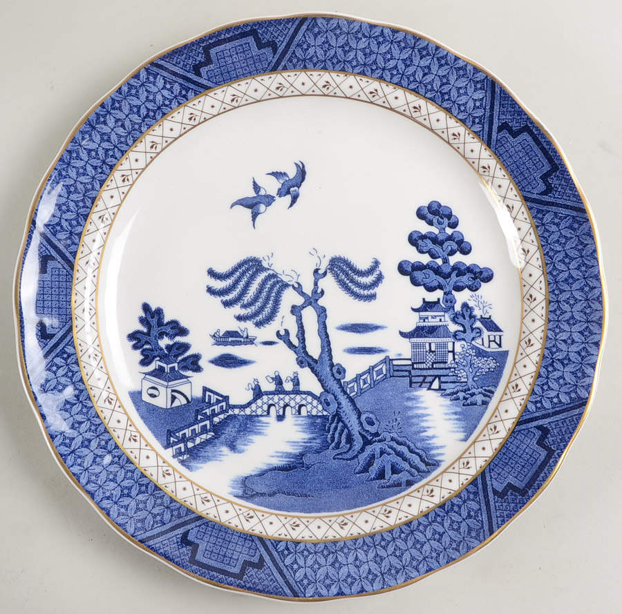 Real Old Willow Luncheon Plate by Royal Doulton-1