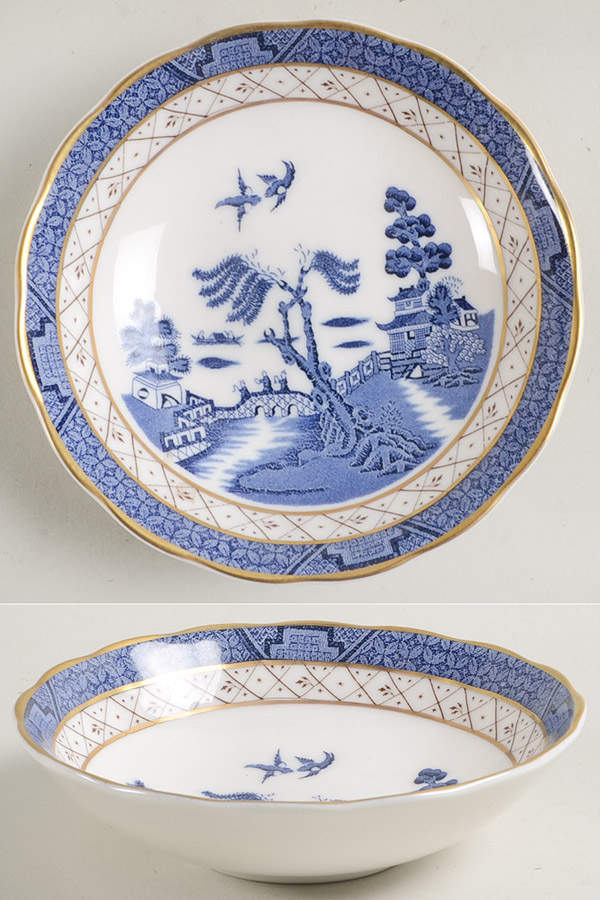 Real Old Willow Fruit/Dessert (Sauce) Bowl by Royal Doulton-1