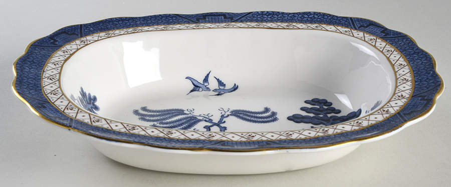 Real Old Willow 10" Oval Vegetable Bowl by Royal Doulton-1